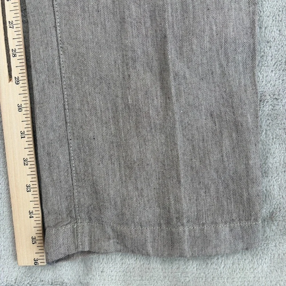Banana Republic Aiden Fit Trouser Pants in Brown Men 34x36 Linen Blend